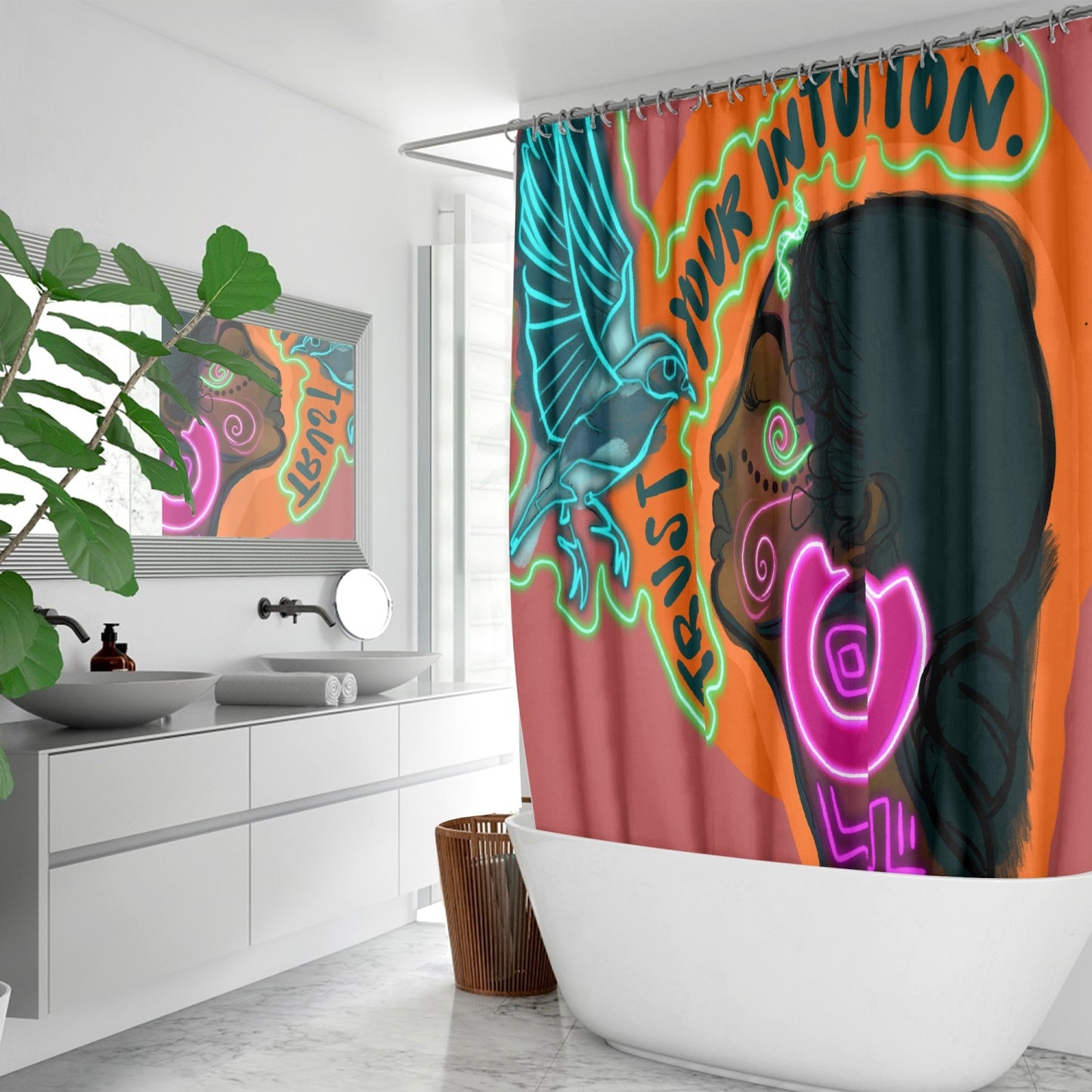 172. Quick-drying Shower Curtain
