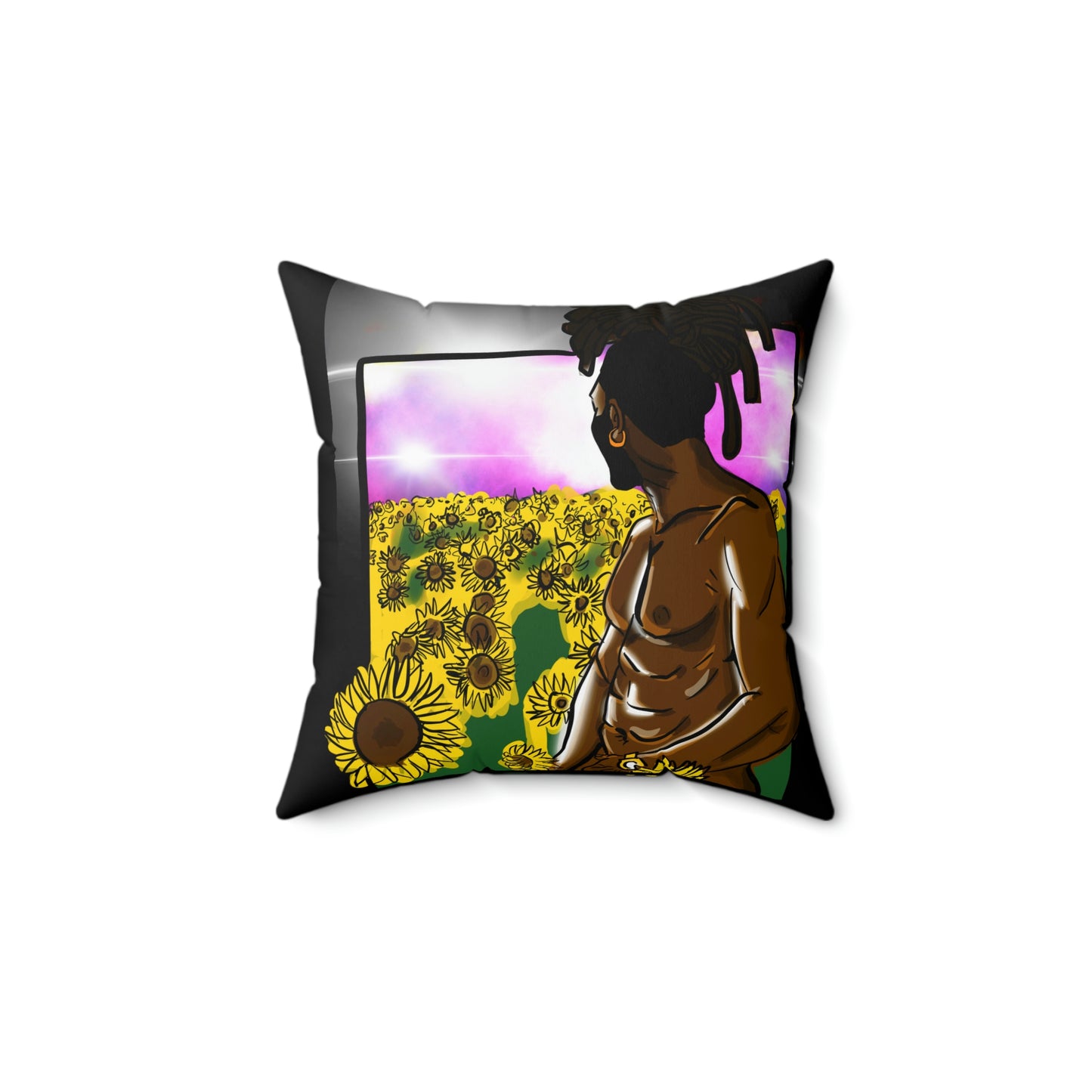 Spun Polyester Square Pillow