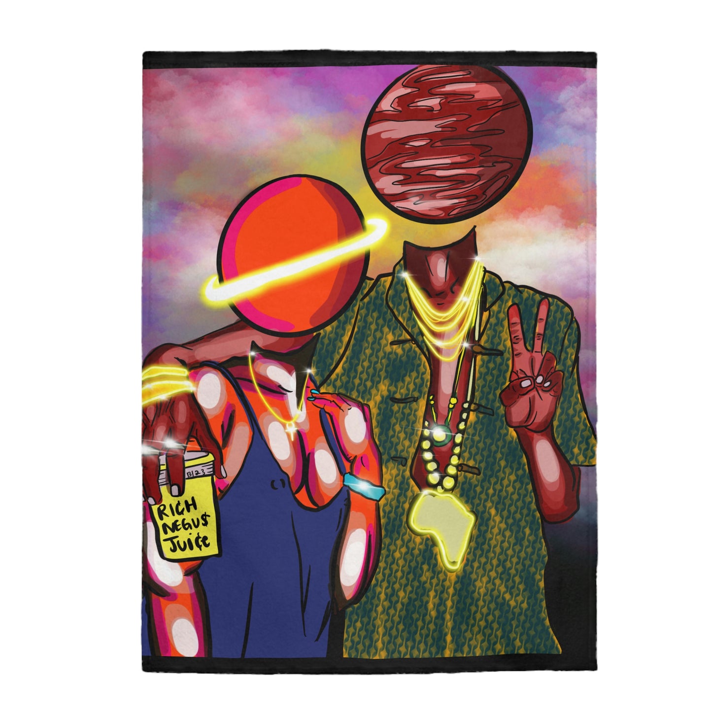 Rich negus Velveteen Plush Blanket