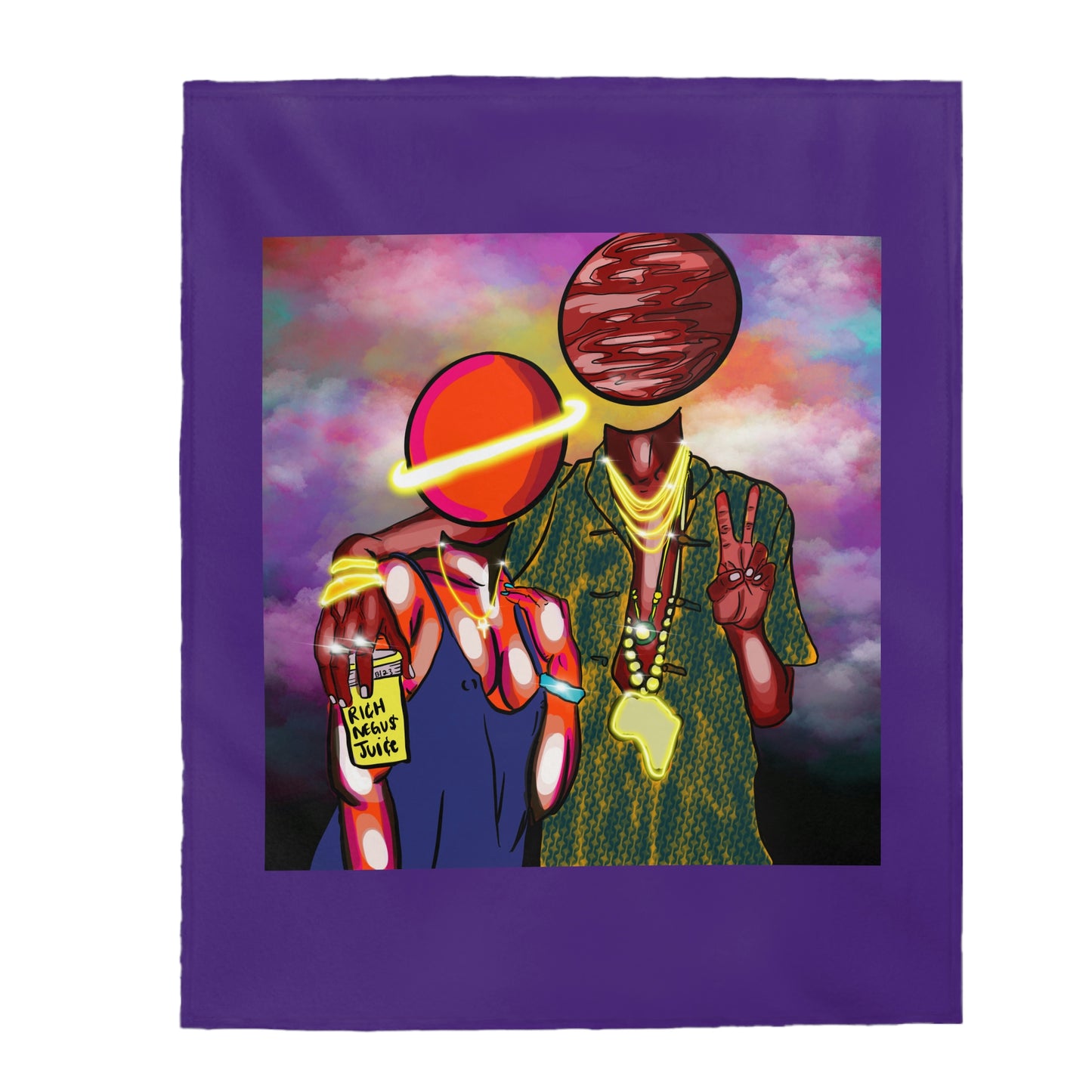 Rich negus Velveteen Plush Blanket