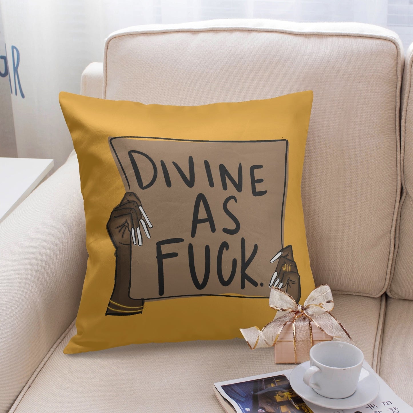 divine. 18'' Square Pillow Cover