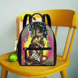 576. Unisex PU Leather Backpack