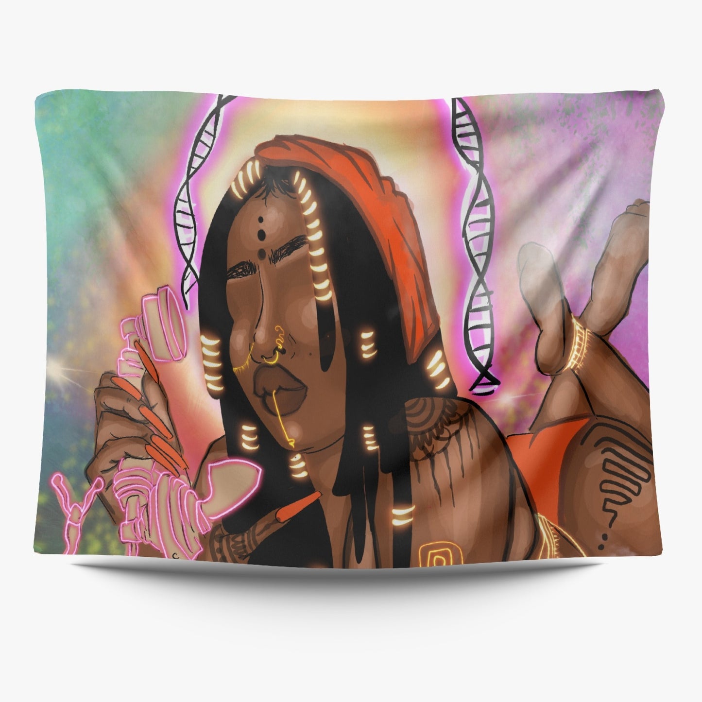 Cell service . Stylish 2-Sized Polyester Wall Tapestry