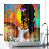 Abundant waters . Quick-drying Shower Curtain
