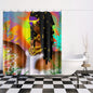 Abundant waters . Quick-drying Shower Curtain