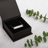 I am that I am Engraved Bar Chain Necklace