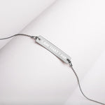 I am that I am Engraved Bar Chain Necklace