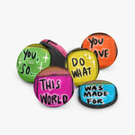 Shine your light. 6pcs Fridge Magnet Set