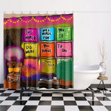 Shine w your light . Quick-drying Shower Curtain
