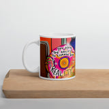 Shifting White glossy mug