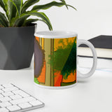 Shifting White glossy mug