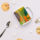 Shifting White glossy mug